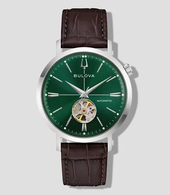 Reloj para Hombre AeroJet casual verde, plateado