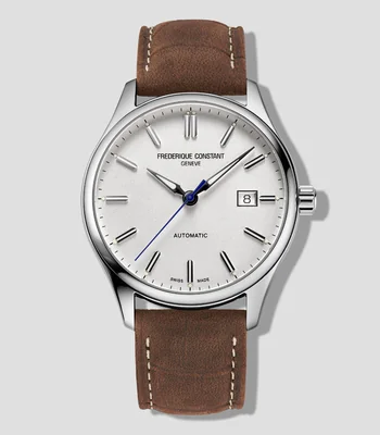 Reloj para Hombre Classic Index Casual Blanco, Plateado