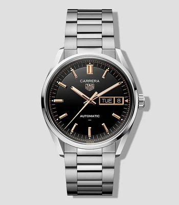 Reloj para hombre Carrera Day-Date casual Plateado, Negro