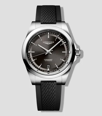 Reloj para hombre Conquest deportivo, plateado