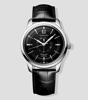 Reloj para hombre Conquest Heritage Central Power Reserve De Vestir, Plateado