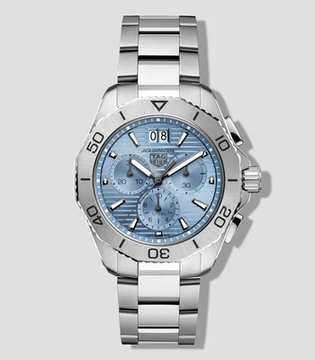 Reloj para Hombre Aquaracer casual plateado/azul celeste