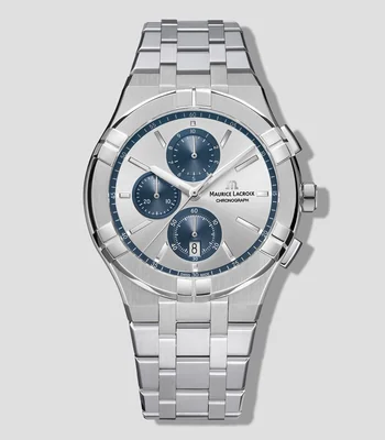 Reloj para Hombre Aikon Quartz Chronograph Deportivo Plateado