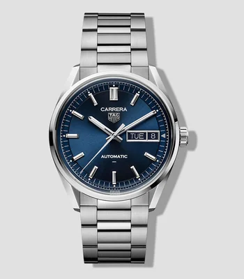 Reloj para hombre Carrera Day-Date casual Plateado, Azul