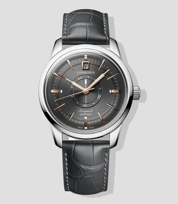 Reloj para hombre Conquest Heritage Central Power Reserve De Vestir, Plateado