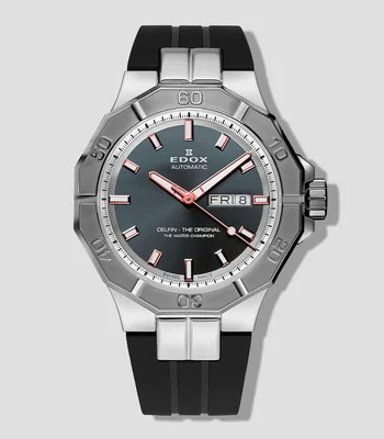Reloj para Hombre Delfin The Original Deportivo, Gris y Negro