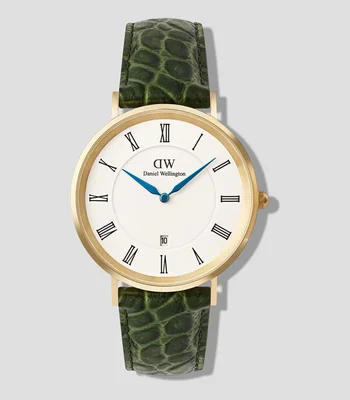 Reloj para hombre Classic Roman 3 Hands casual, dorado
