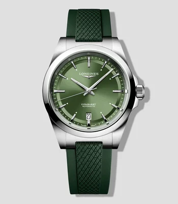 Reloj para hombre Conquest deportivo, plateado