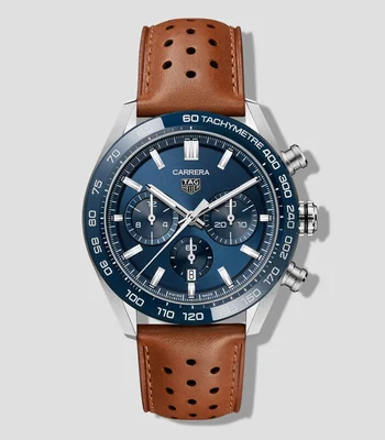 Reloj para Hombre Carrera Casual Azul, Plateado