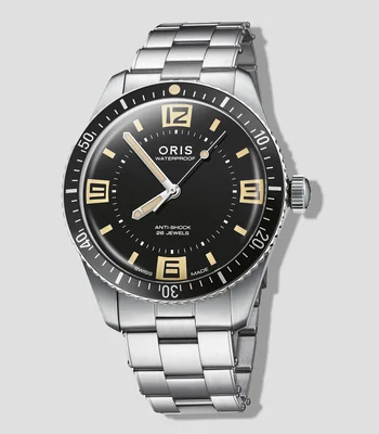 Reloj para Hombre Divers Casual Negro, Plateado