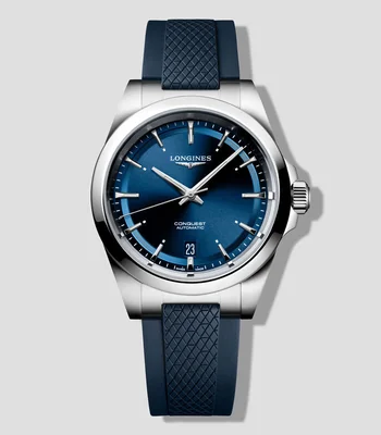 Reloj para hombre Conquest deportivo, plateado
