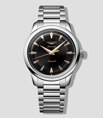 Reloj para hombre Conquest Heritage casual, plateado