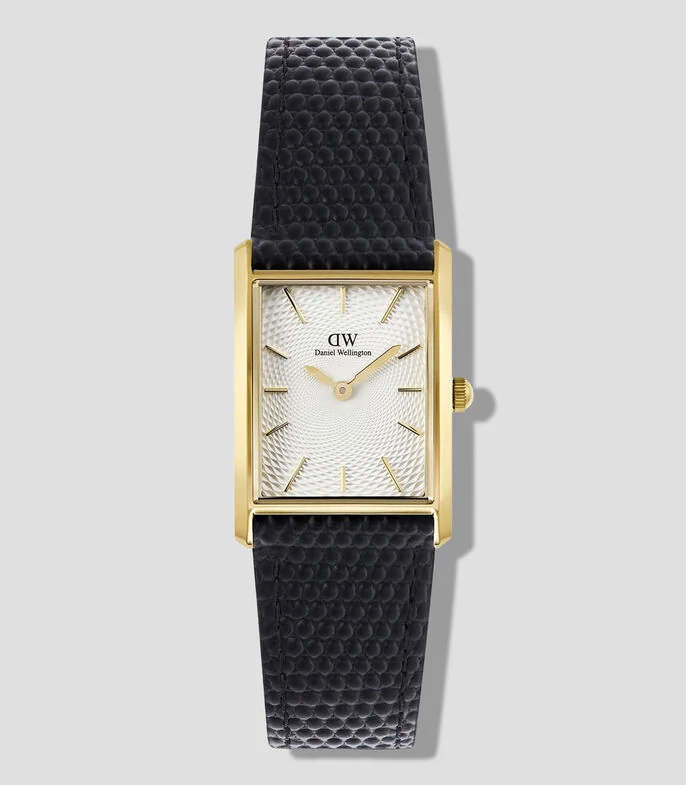 Reloj para hombre Bound Rect 3 Hands casual, dorado