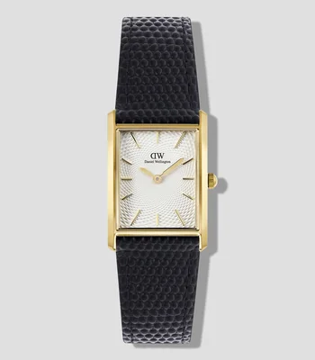 Reloj para hombre Bound Rect 3 Hands casual, dorado