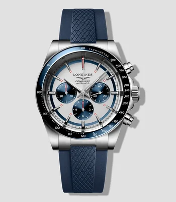 Reloj para Hombre Conquest Chronograph Deportivo, Plateado