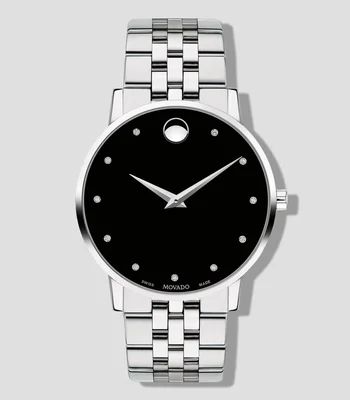 Reloj para hombre Museum casual, Plateado