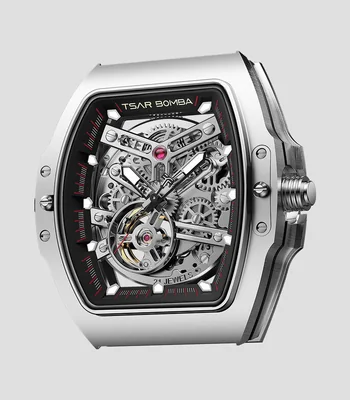 Reloj sin extensible para Hombre Atómico deportivo plateado