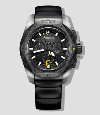 Reloj para Hombre Inox Casual Negro, Plateado