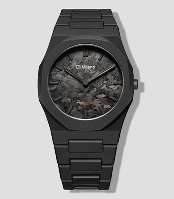 Reloj para hombre Poly Carbonium Casual Negro