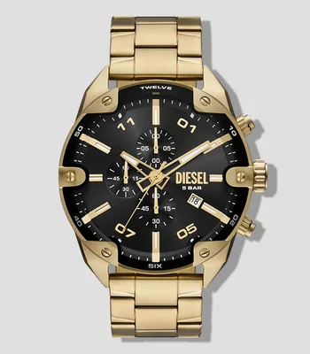 Reloj para hombre Spiked Casual, Dorado