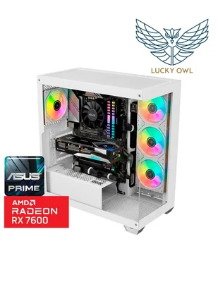 Computadora de escritorio Lucky Owl AMD Ryzen 5 AMD Radeon RX 6600 XT 32 GB RAM 1 TB SSD