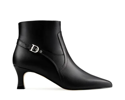 Botines Para Mujer Elegantes Botas Piel Davenia Mod. Nicole Negro