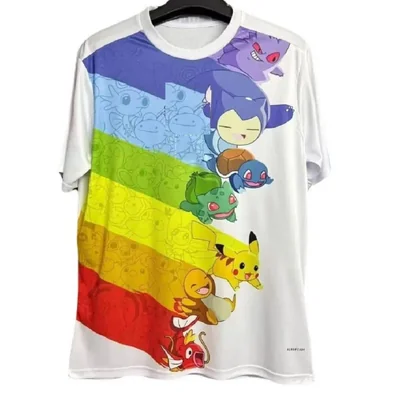 Jersey Anime Edicion Especial Pokemon Blanca Exclusiva