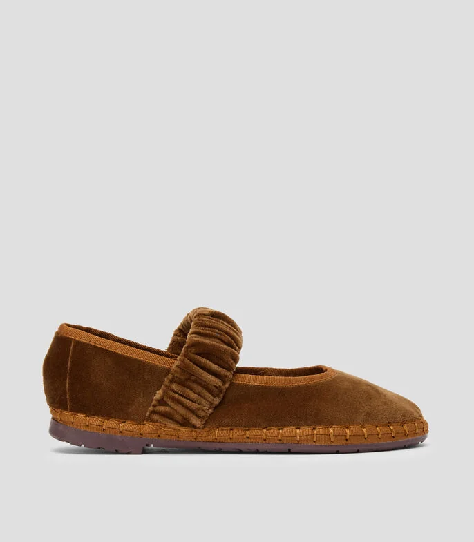 Flats Mafalda terciopelo Mujer