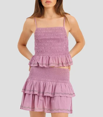 Top cuello cuadrado sin mangas fantasía Mujer