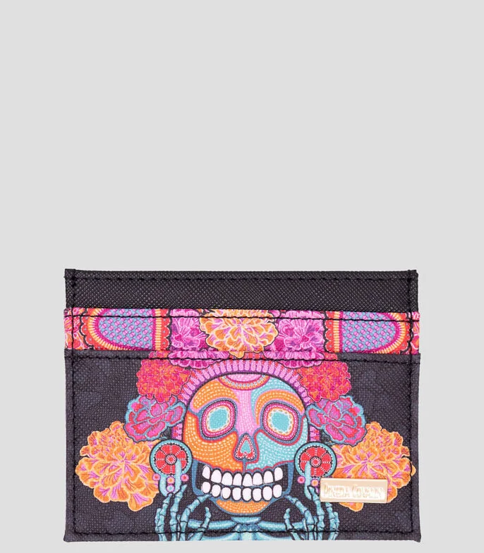 Tarjetero Día de Muertos Catrina Mujer