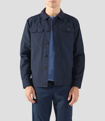 Sobrecamisa lisa manga larga Hombre