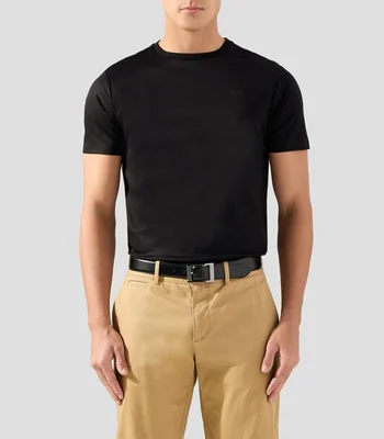 Playera cuello redondo manga corta lisa Hombre