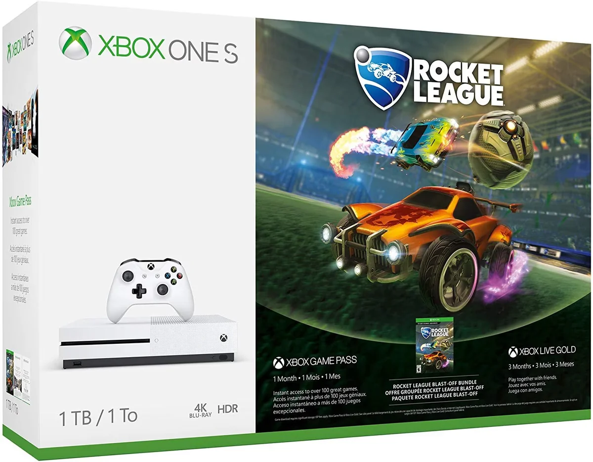 Consola Microsoft Xbox One S 1 Tb Con Juego Rocket League - Venta Internacional.