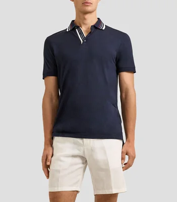 Playera tipo Polo Manga corta diseño liso Dominic Hombre