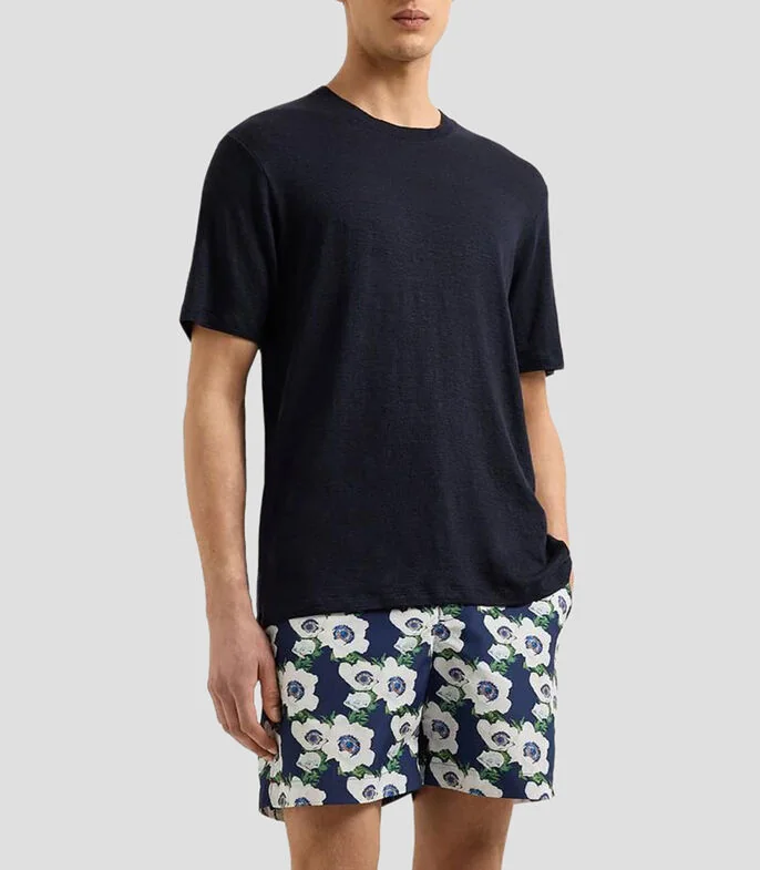 Playera cuello redondo manga corta lisa Hombre