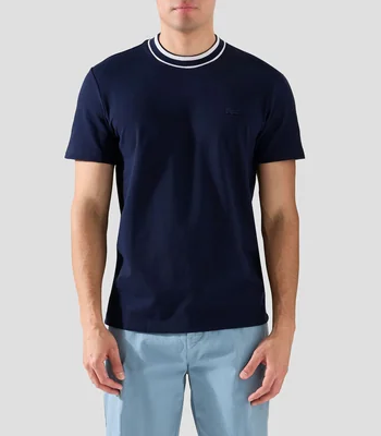 Playera de cuello redondo con manga corta Hombre