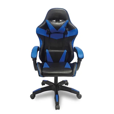 Silla Gamer Ergonómica Reclinable Sin Reposa Pies Azul