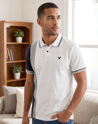Playera Hombre Moda Polo Blanco Stfashion 55906004