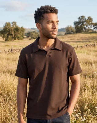 Playera Hombre Moda Polo Café Stfashion 52605823