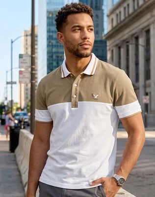 Playera Hombre Moda Polo Blanco Stfashion 55906003