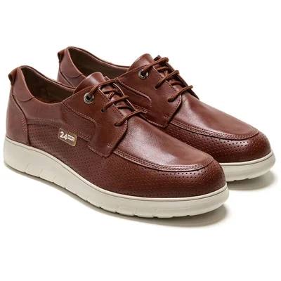 Choclo en Piel para Hombre, Color Café 24Hrs