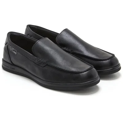 Mocasin en Piel para Hombre, Color Negro 24Hrs