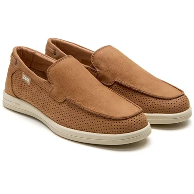 Mocasín en Piel para Hombre, Color Café 24Hrs