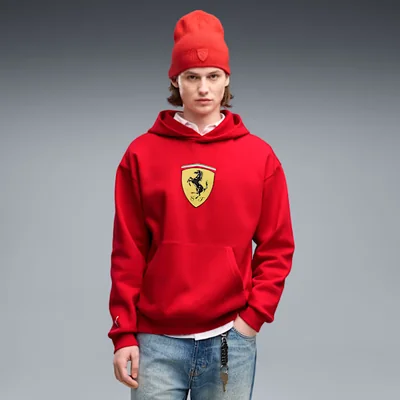 Sudadera con capucha Ferrari Coloured Shield de felpa para hombre
