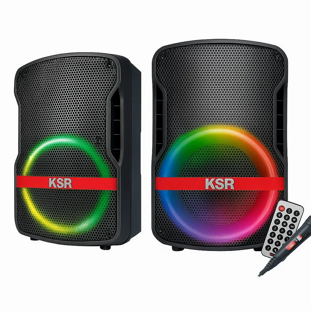 2 bafle profesional recargable 8" 7,200
