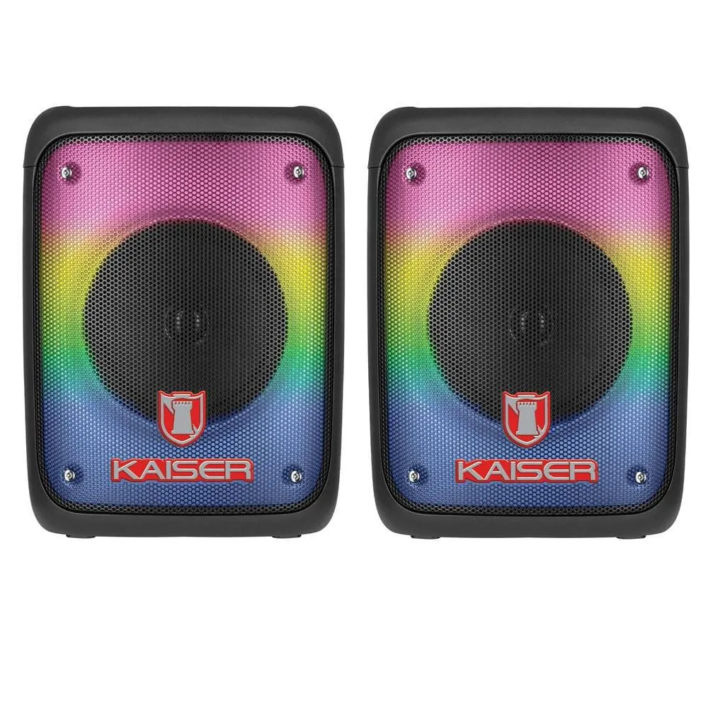 2 bafle kaiser ksw-7006 8 pul recargable bt negro