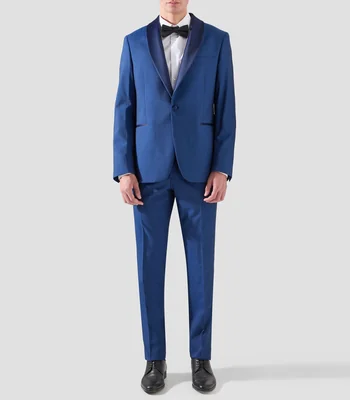 Traje de Ceremonia de Lana Corte Regular Hombre