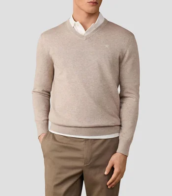 Suéter cuello V Hombre