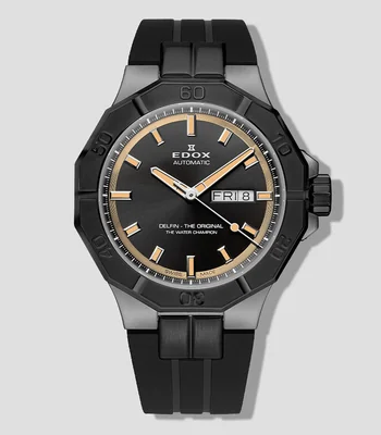 Reloj para Hombre Delfin The Original Deportivo, Gris y Negro