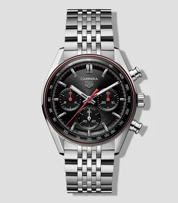 Reloj para hombre Carrera Chronograph Casual Plateado